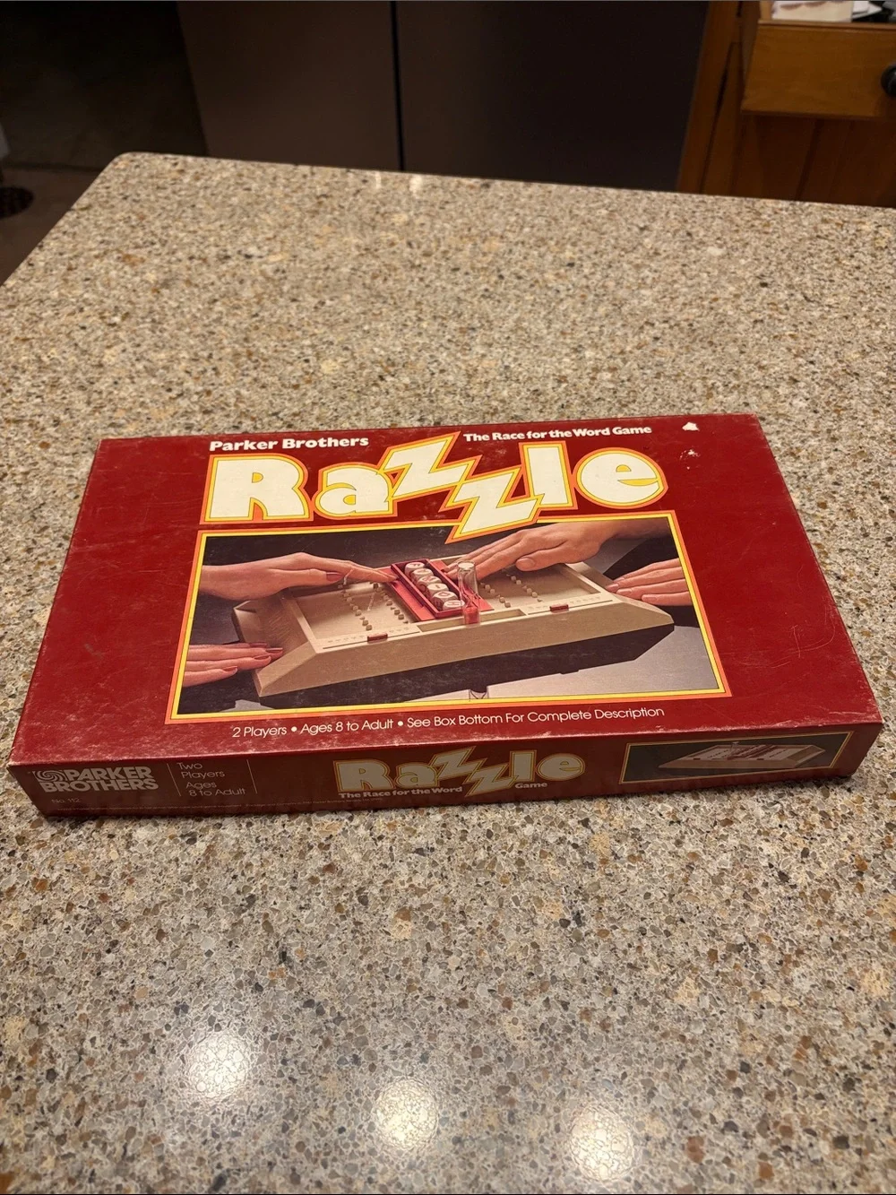 Vintage Parker Brothers Razzle Word Game - Red Box